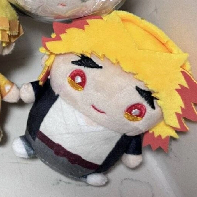 Genuíno anime demon slayer akaza rengoku kyoujurou tanjirou cosplay fofo impressão algodão maumet dos desenhos animados fantoche chaveiro natal
