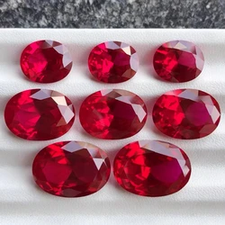 Taglio grande non riscaldato 15.0Cts naturale estratto 10x14mm Sri-Lanka rubino piccione rosso taglio ovale VVS gioielli con pietre preziose fai da te