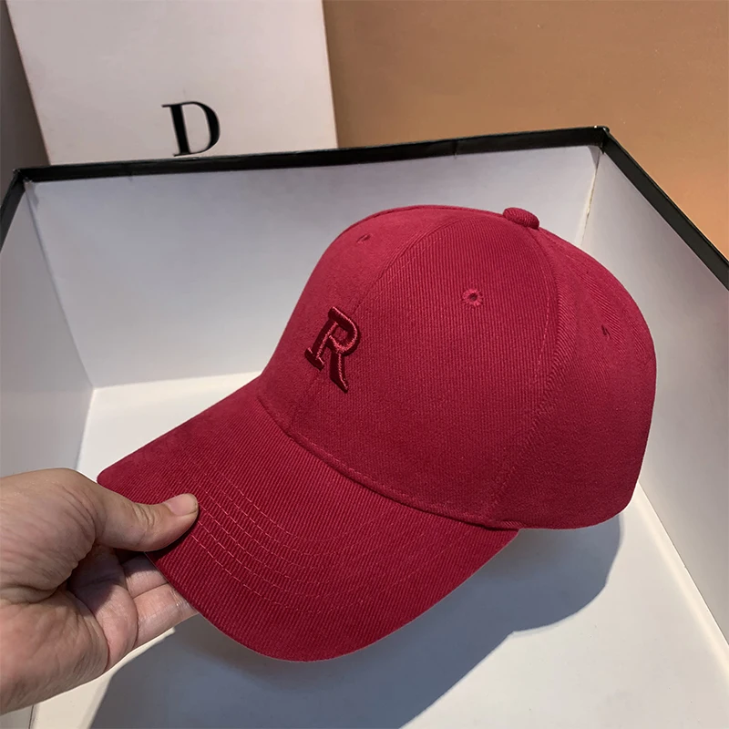 2022 New Baseball Cap for Women and Men Fashion Visors Cap Casual Snapback Hat Letter R Hip Hop Hats Kpop Designer Cap Men