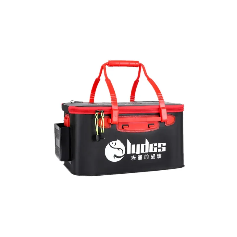 

44/50cm Fishing Bucket Fishing Tackle Bag Folding EVA Live Fish Box Hand Outdoor Waterproof Camping Hiking Water Bag Storage