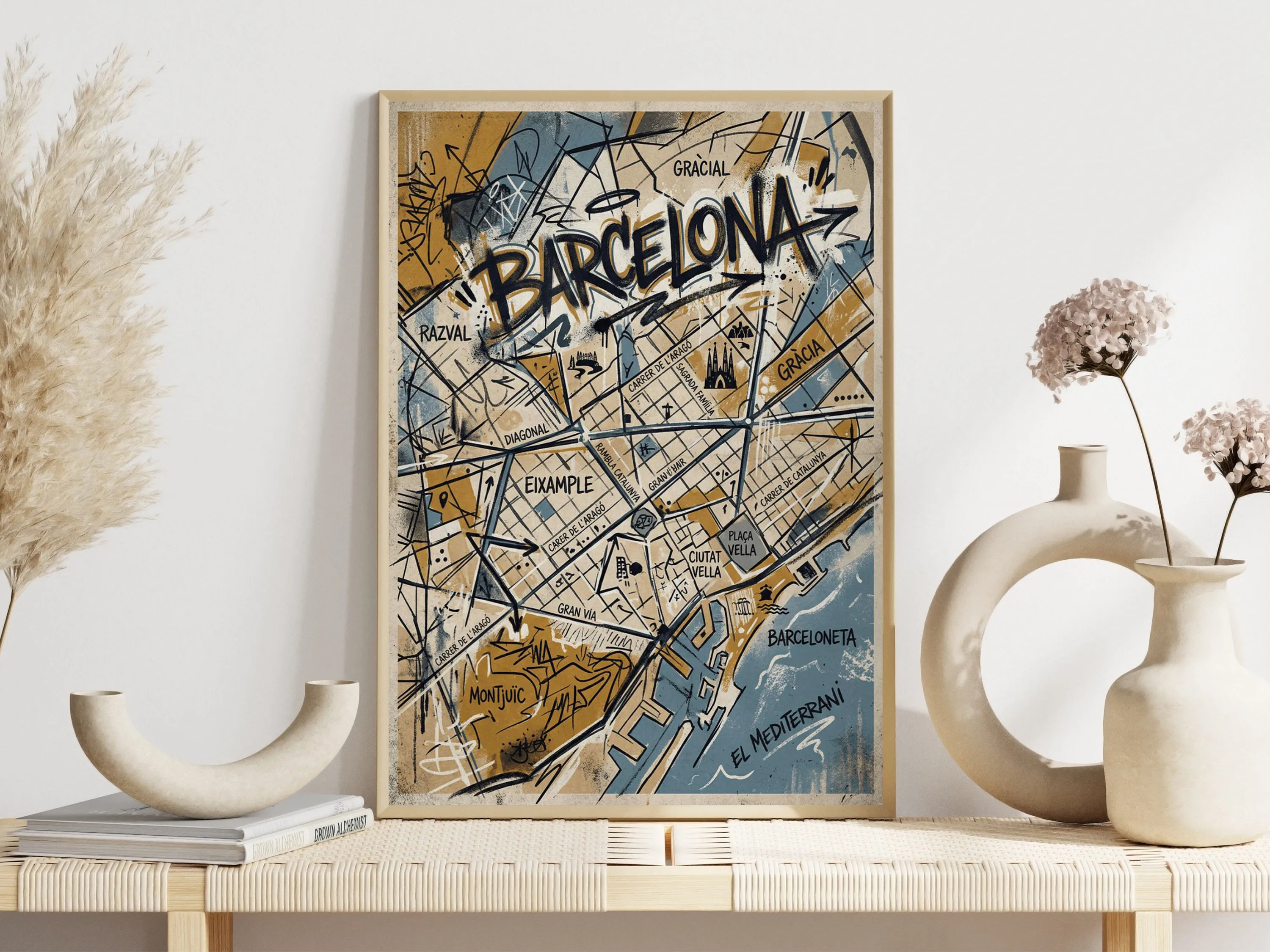 Miejskie ręcznie rysowane ulic – Home Barcelona recenzja i cena