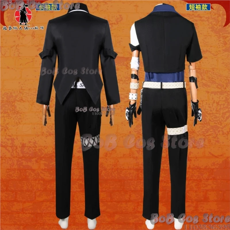 Katekyo Sawada Tsunayoshi Hitman wieder geboren! Anime Cosplay Kostüm Prop Perücke Halloween Party Hobby Outfi Männer schwarze Uniform Kleidung Set