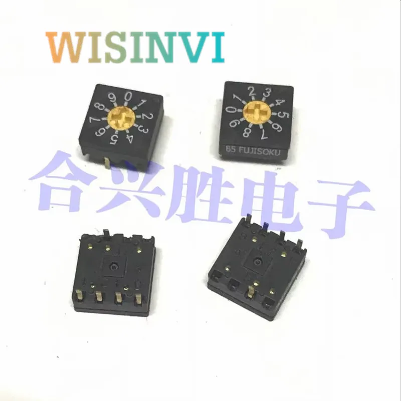 5PCS Encoding Switch DRS3010 10 Pos 0-9 Rotary Encoder With Handle Code Switch Digital Potentiometer Switches