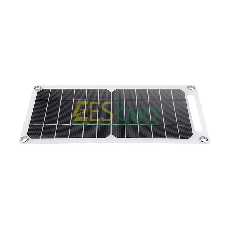 35W Solar Panel with USB Waterproof Outdoor Hiking and Camping Portable Battery Mobile Phone Charging Bank Charging Panel 6.8V