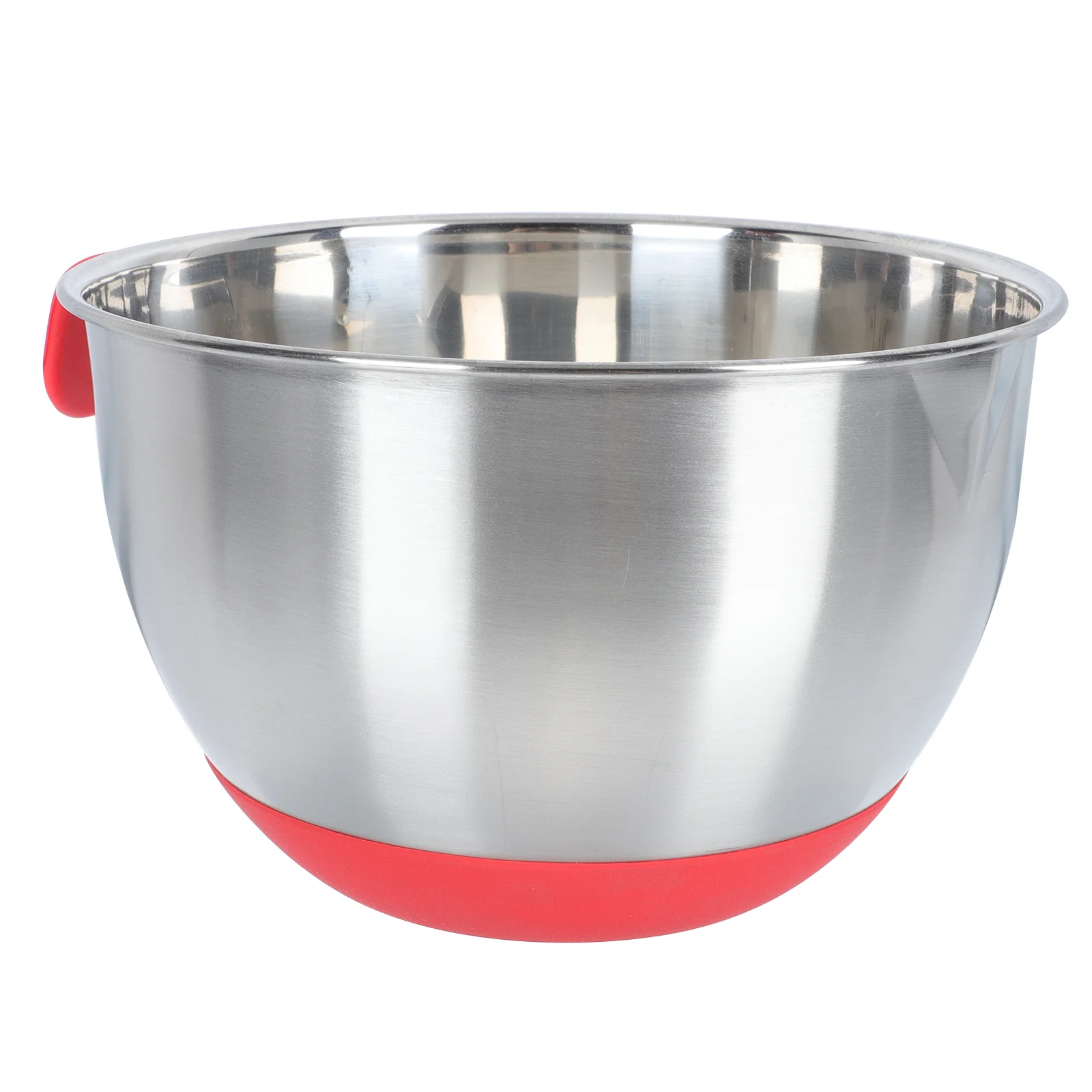 

Stainless Steel Egg Food Storage Bowl Eggs Mixing Basin Salad with Scale Container Kitchen Inclined Mouth