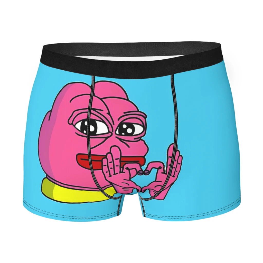 Pink Pepe Love Underpants Homme Panties Male Underwear VentilateShorts Boxer Briefs