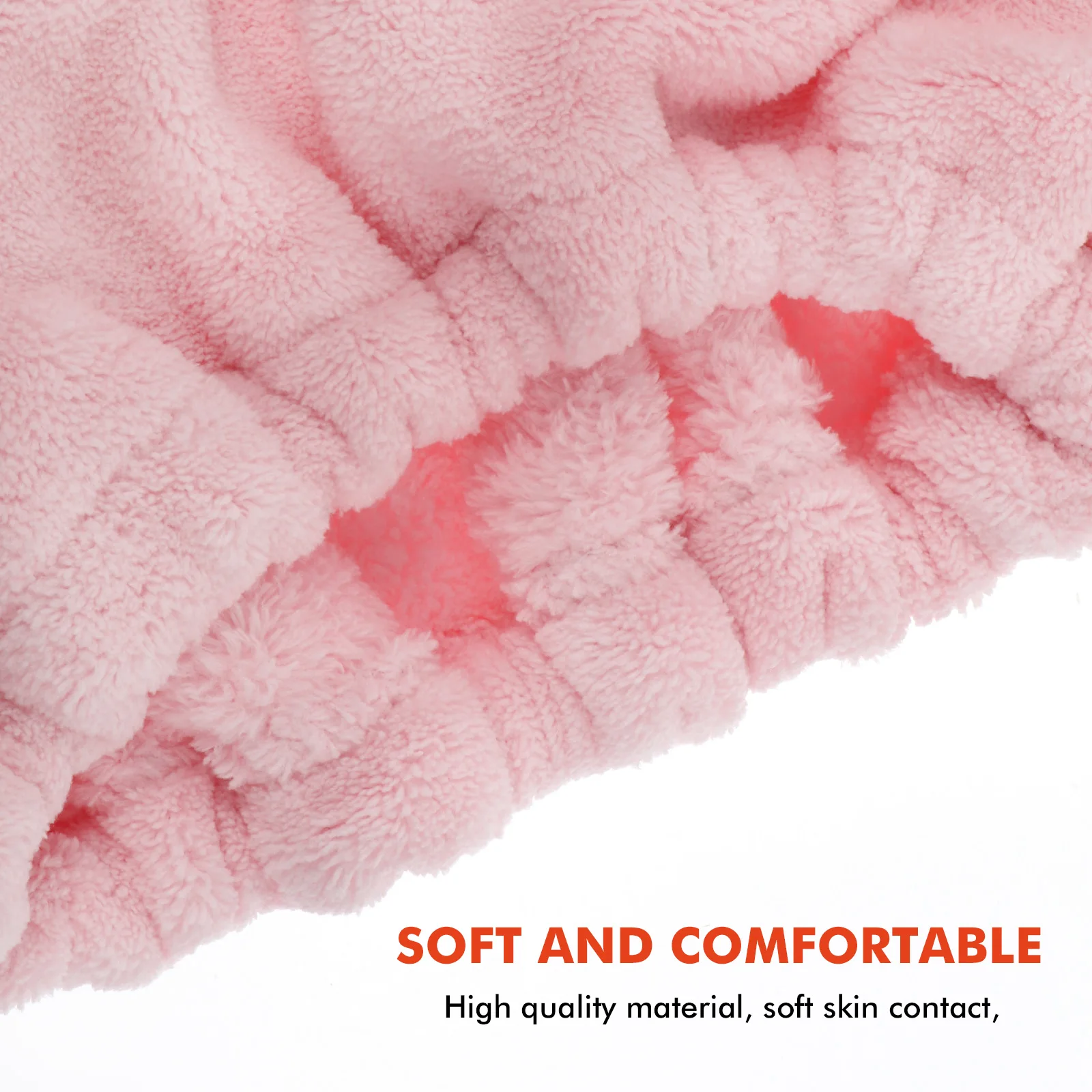 قطعتان من منشفة الشعر الجافة بتصميم كرتوني، مادة ماصة سريعة الجفاف تقلل من الضرر لمنشفة الشعر النسائية #1