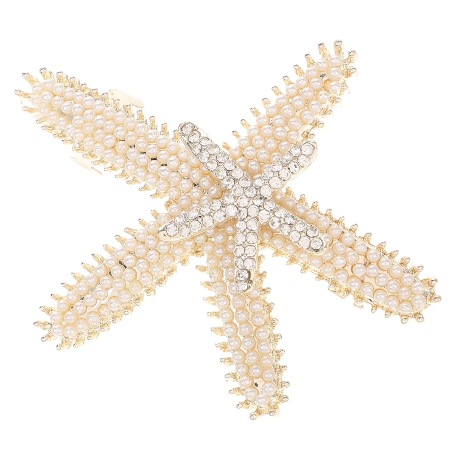 

Pearl Hair Clip Elegant Sea Star Design Ocean Themed Hair Barrette Headwear Bridal Hairpin Accessories Under The Sea Costumes