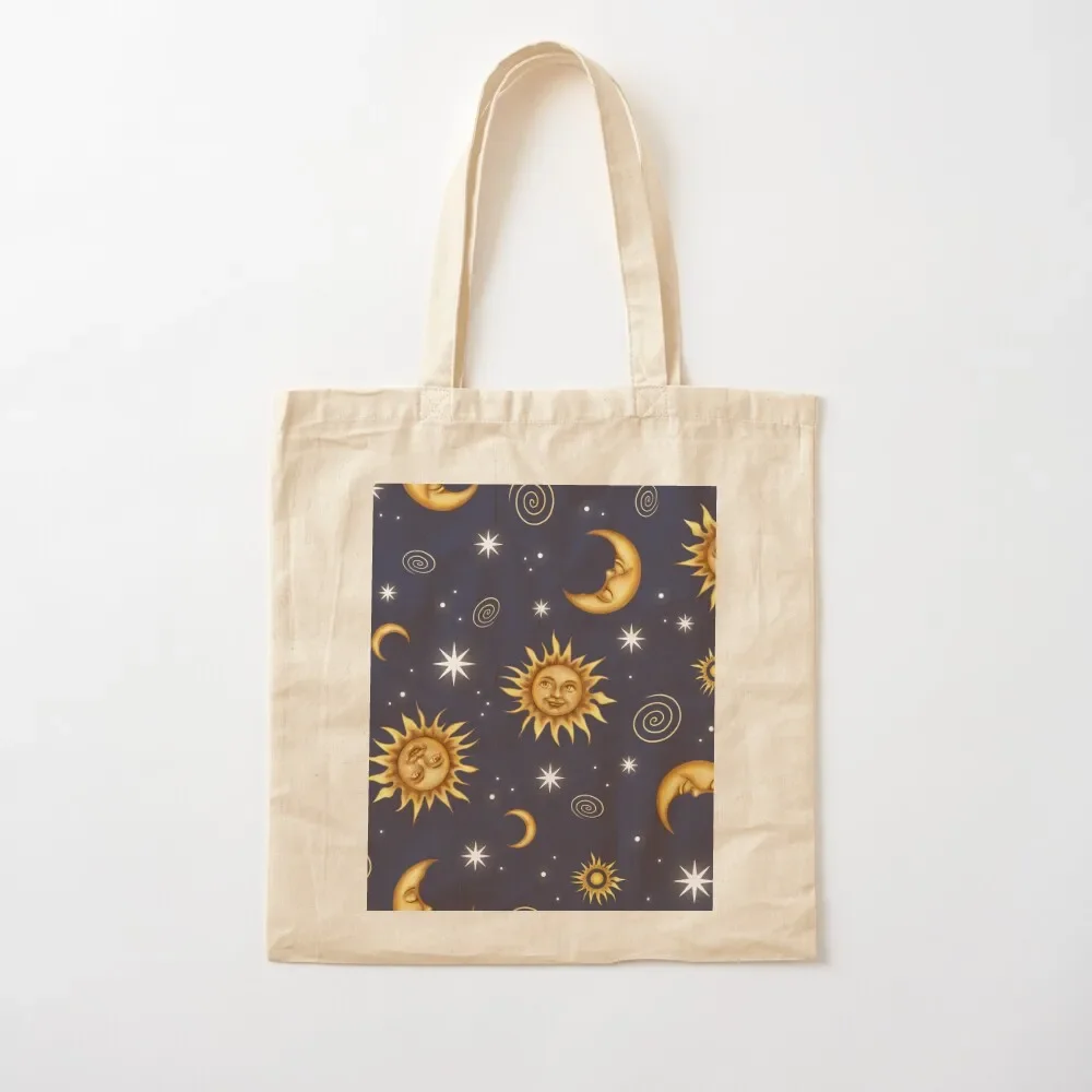 Vintage Celestial Pattern Tote Bag Women bags great bag female bag hand bags