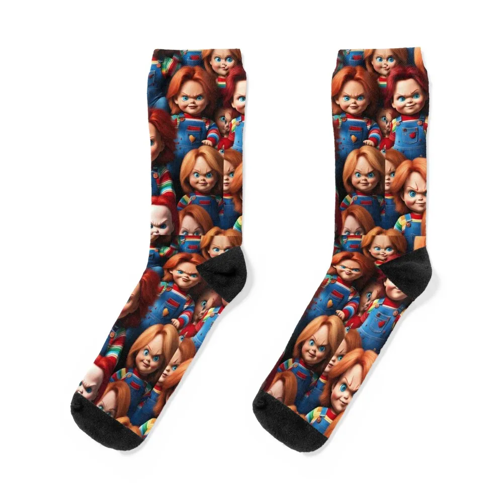 Chucky boss Socks moving stockings aesthetic christmass gift Socks Women Men's