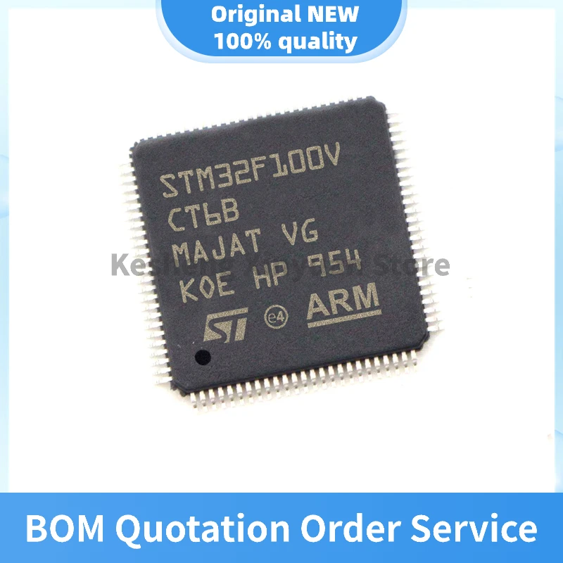 STM32F100VCT6B 32-bit microcontroller chip LQFP100 package 32F100VCT6B