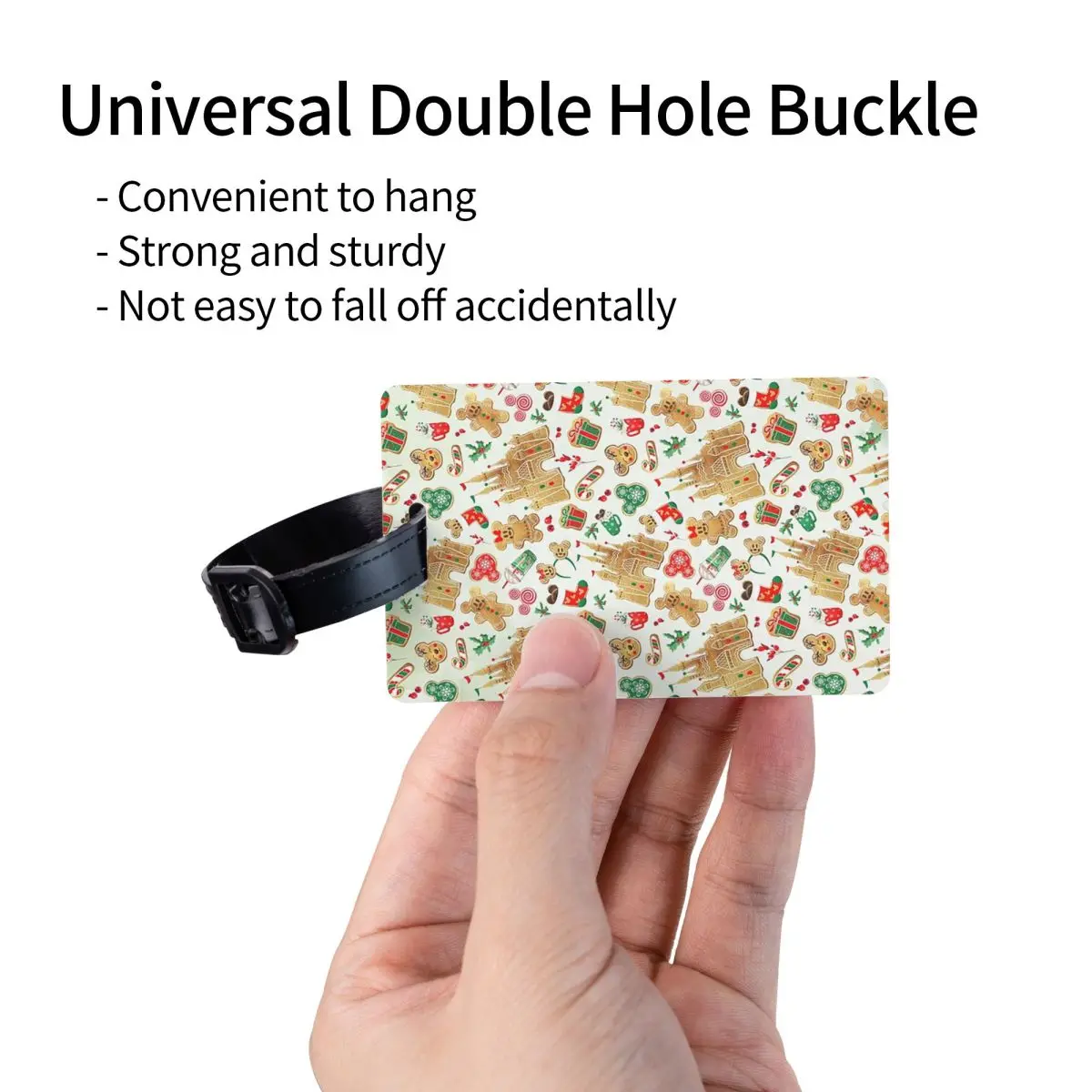 حكاية القلعة عيد الميلاد الزنجبيل الكوكيز علامات الأمتعة حقيبة الأزياء الأمتعة الصعود علامة التسمية حامل معرف اسم العنوان #3