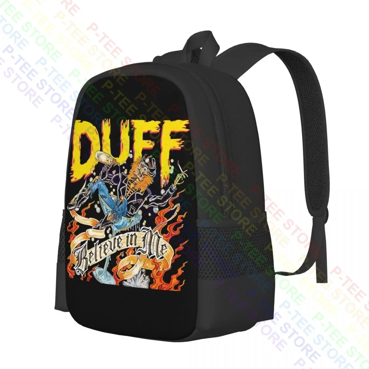 Duff Mckagan Believe In MeBackpack حقيبة مدرسية للسفر ذات سعة كبيرة