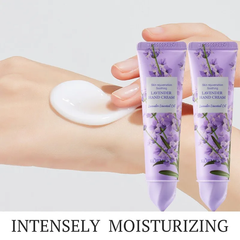 Christmas Gift 3pcs Lavender Hand Cream Set, Cream Texture, Hand Cream Travel Pack, Durable Moisturizer - 30g/piece Gift for Wom