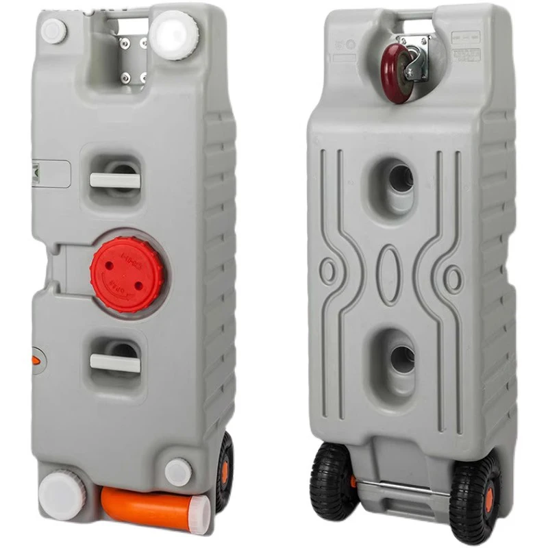 Outdoor barbecue camping RV modified car go on road trip truck wheeled portable large-capacity water tank 75L