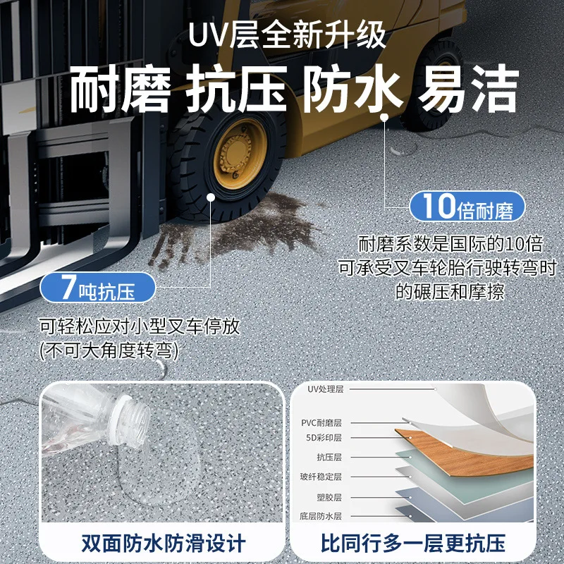 PVC Vinyl Floor Mat, Thickened Wear‑Resistant Non‑Slip for Hospital Office Commercial Use
