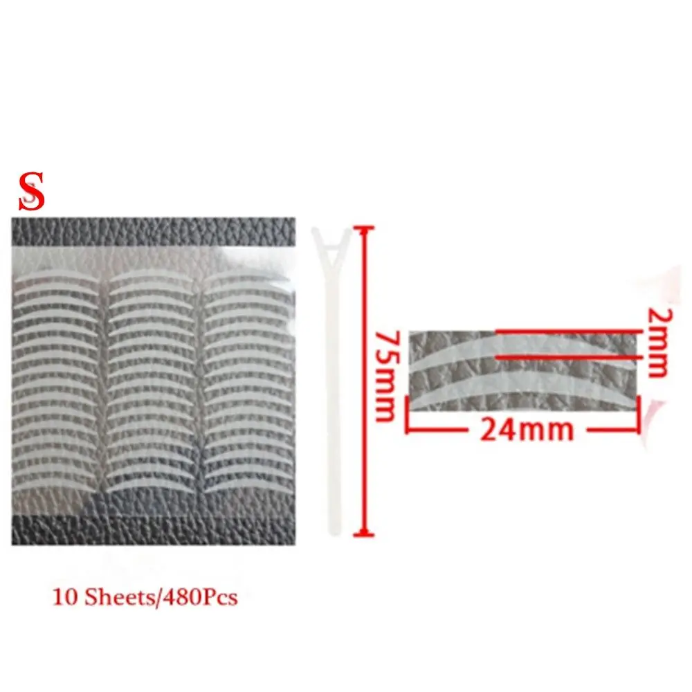 480Pcs Makeup Tool Adhesive Breathable Transparent Eye Makeup Tape Double Side Eyelid Eyelid Stickers