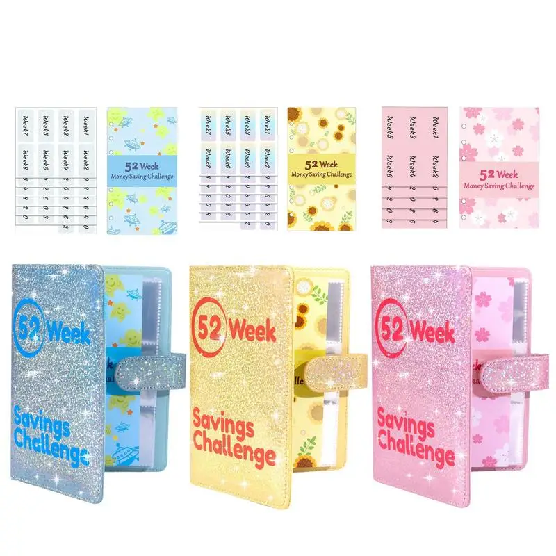 Savings Challenge Waterproof Savings Challenges Notebooks 52 Week Money Saving Challenge Binder Flexible Mini Savings Challenge