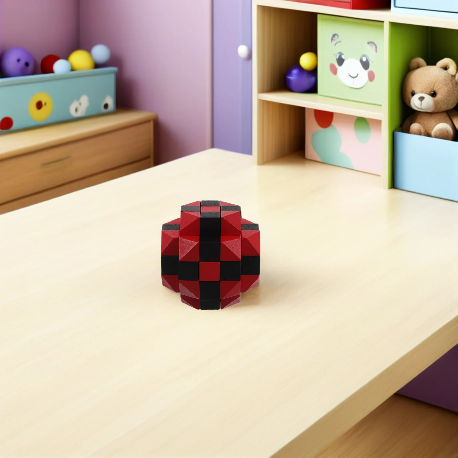 Rompicapo in legno Puzzle 3D Cubo Assemblaggio logico Rimozione Gioco di blocco intellettuale per adolescenti Adulti Smontaggio cinese antico