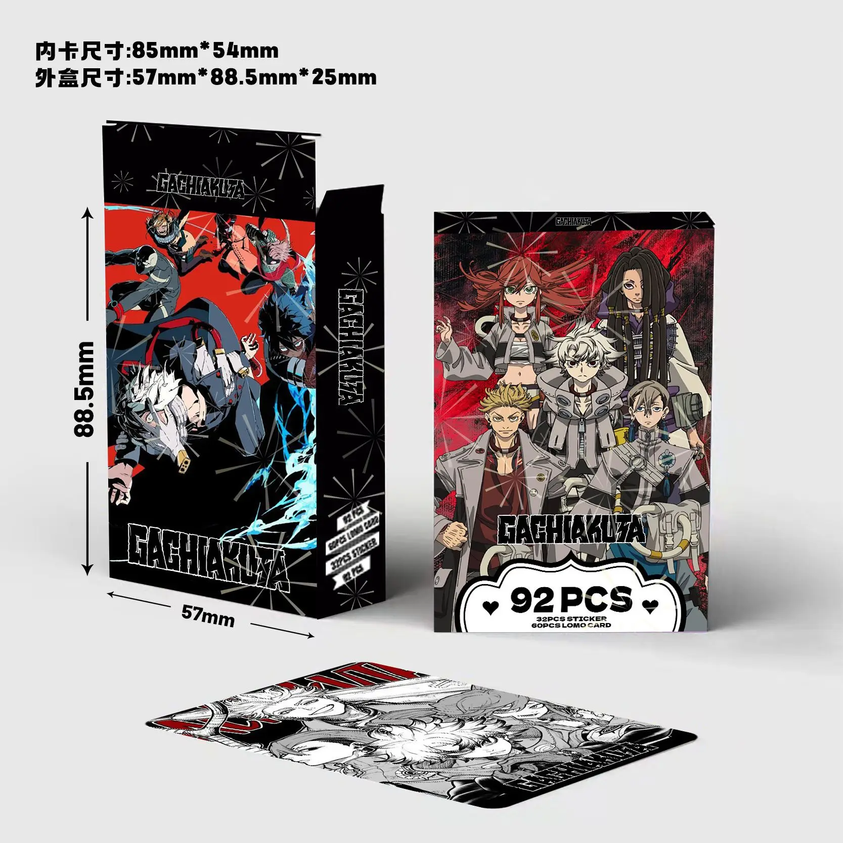 92Pcs Wasted Abyss War Ghost Cards Anime Lomo Card Small Card Games with Postcards Message Photo Gift Collection Cards Toy Gift