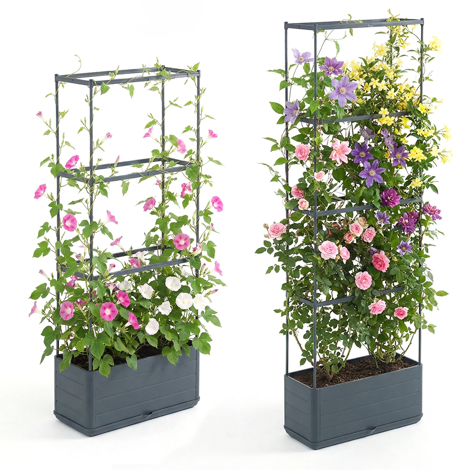 Self-Watering Planter - Canteiro Elevado para Tomate com Treliça