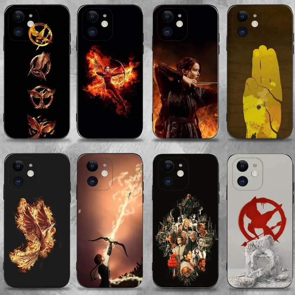 

Film The H-Hunger Games Phone Case For iPhone 16,15,14,13,12,11 Plus,Pro Max,XS,X,XR,SE,Mini,8,7,Soft Silicone Black Cover