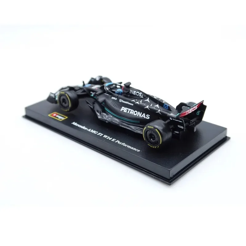 F1-1:43 Diecast Alloy Car Model para meninos, coleção de brinquedos, Mercedes, Ternary, 2023, W14, meninos