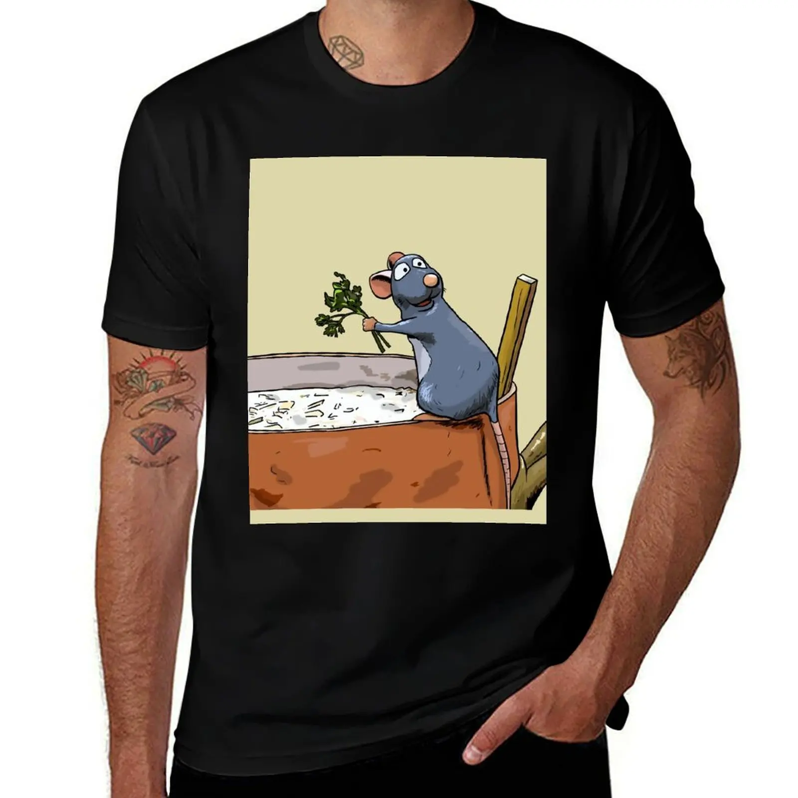 

Ratatouille T-Shirt affliction shirts fashion shirts graphics animal prinfor boys plain black t shirts men