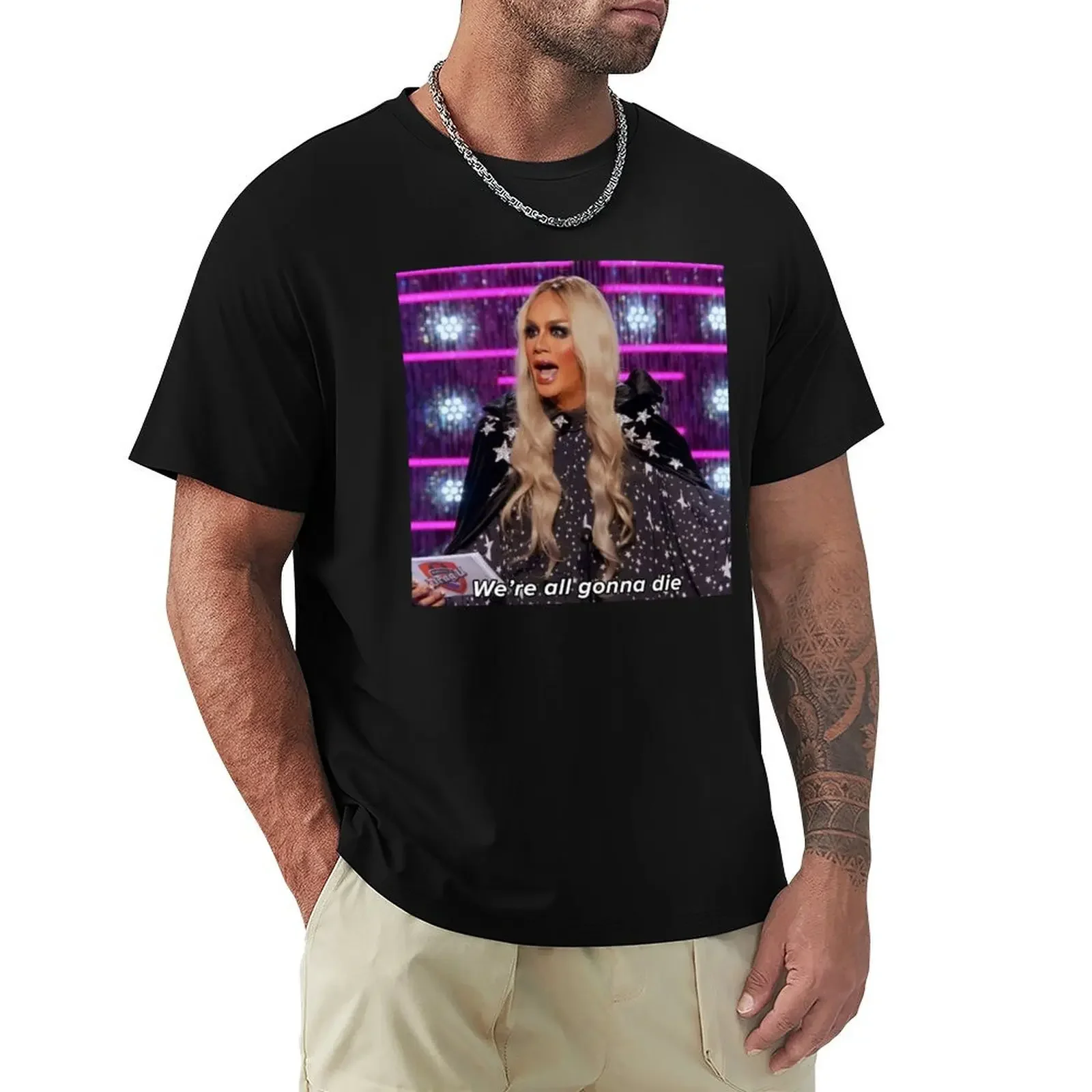 Raja Gemini - Drag Witch- RuPaul’s Drag Race All Stars blacks tees mens vintage t shirts Hot Sale Crewneck Round Neck Short