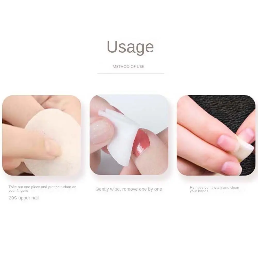 Instant Removal Nail Art Tools Gel Cotton Paper Nail Polish Remover Nail Polish Remover Wipes UV Gel Remover Pads Gel Cleanser