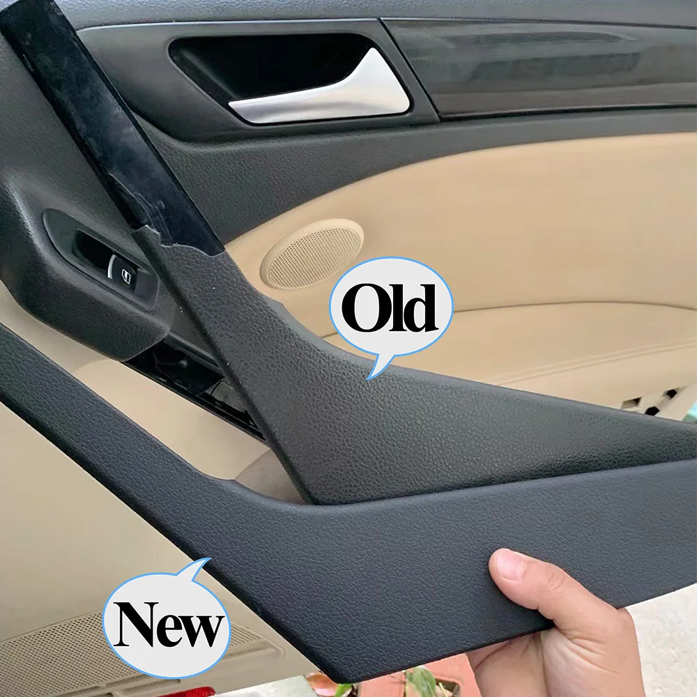 3 colores Interior del coche Panel de puerta izquierda derecha cubierta embellecedora para Volkswagen VW Golf 6 GTI MK6 2009 2010 2011 2012 2013 2014