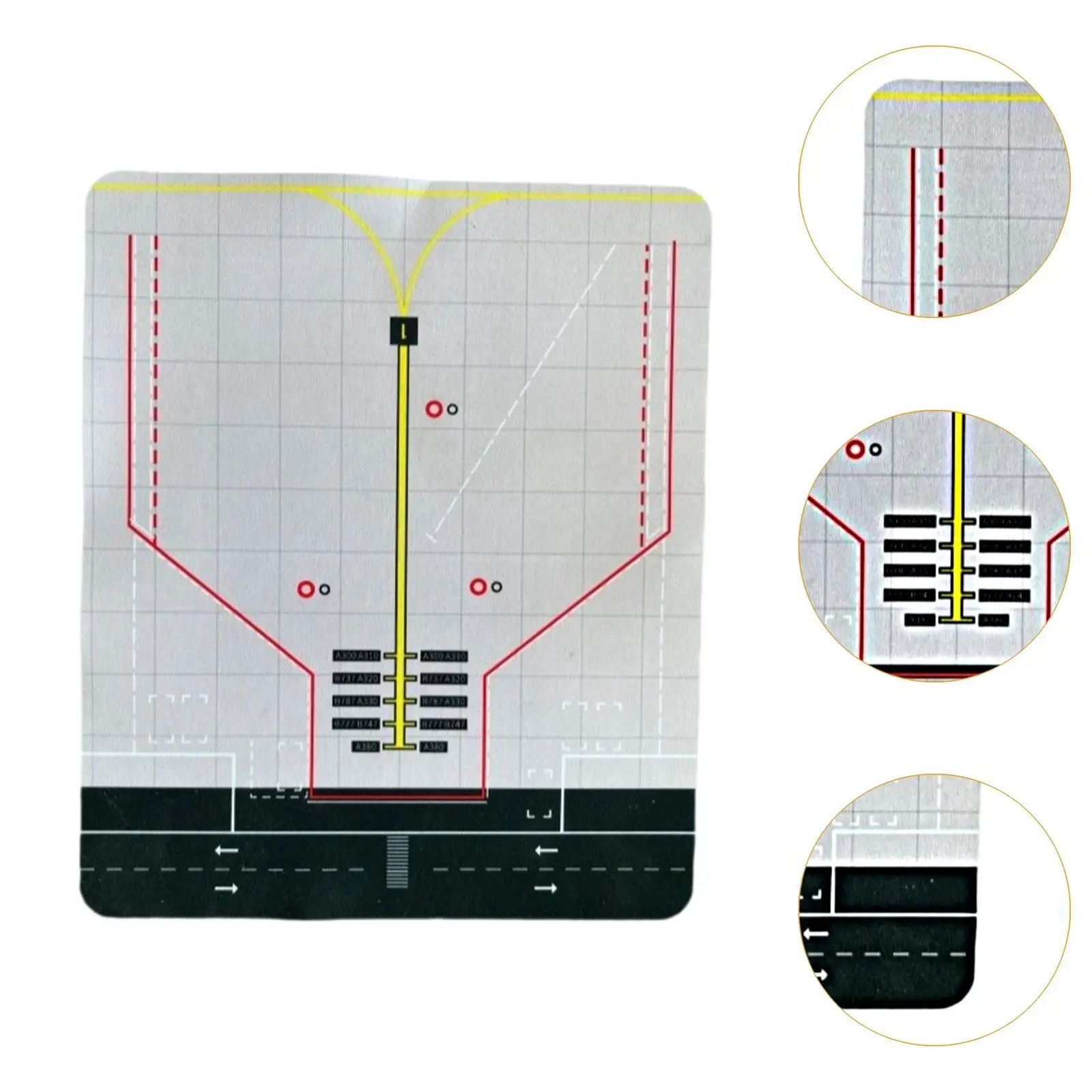 Parkeerschort Model Rubberen lay-out Vliegtuigmodel Platformdecoratie voor Diorama Hobby Model Statisch vliegtuigmodel Gegoten model