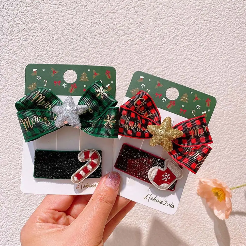 

Hair Grip Elk Hair Accessories Christmas Tree Barrettes Children Christmas Hairpins Christmas Bangs Clip Bow Hair Clips
