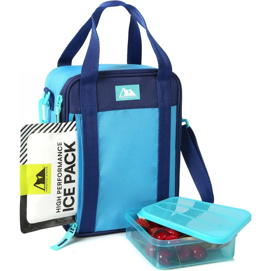 

Комбинированный городский ланч-бокс с упаковкой льда 210 г и контейнером для сэндвичей для портативных еды, идеально подходит для офисных работников, студентов и на открытом воздухе