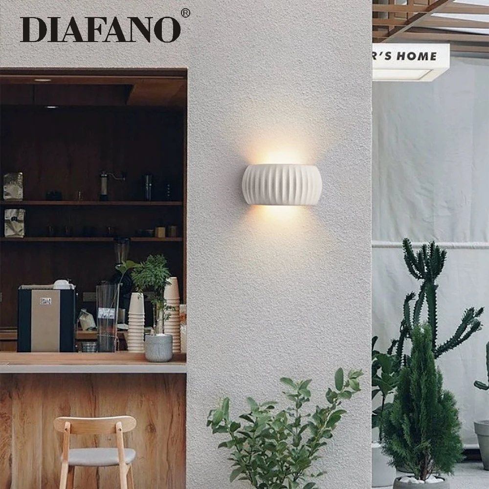 حديقة IP65 مقاوم للماء في الهواء الطلق الاسمنت رمادي الجدار مصباح الممر الإقامة المنزلية اليقطين وحدة إضاءة LED جداريّة ضوء الممر الغلاف الجوي الصناعي الشمعدان