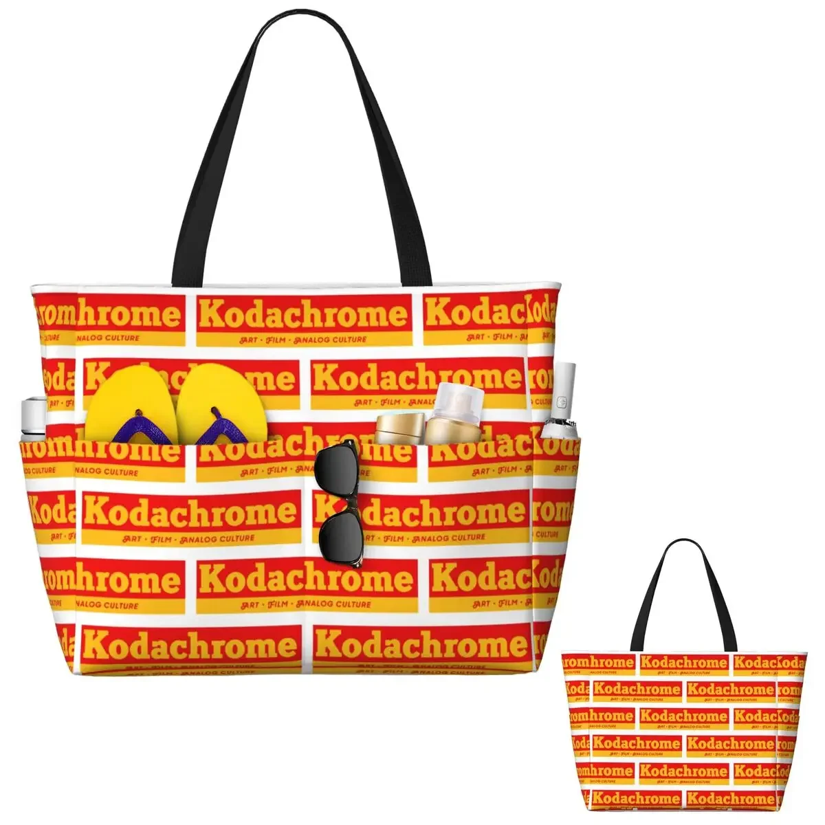 Kodachrome Beach Tote Bag Sport Gym Yoga Duffle Large Tote Bag Women Travel Bag Fitness bag