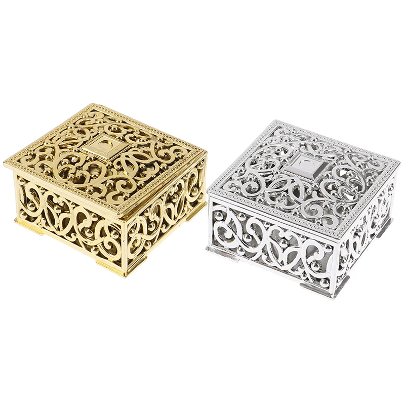 Plastic Treasure Trinket Box Square Candy Box Treasure Chest Wedding Favor Box