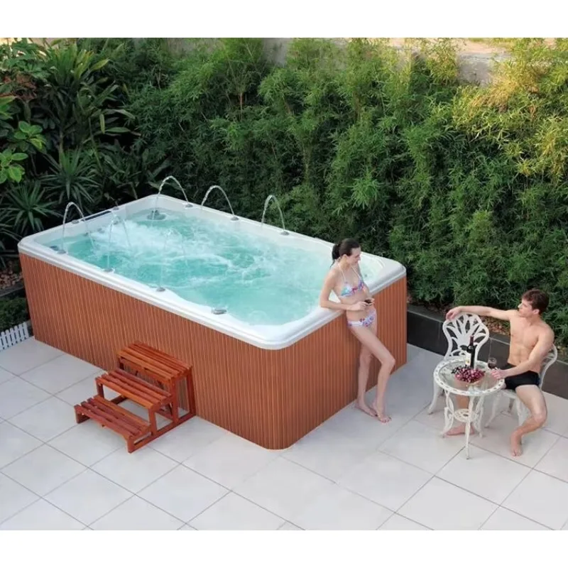Backyard Acrylic Outdoor Mini Swimming Pool Spa whirlpool Endless Pool