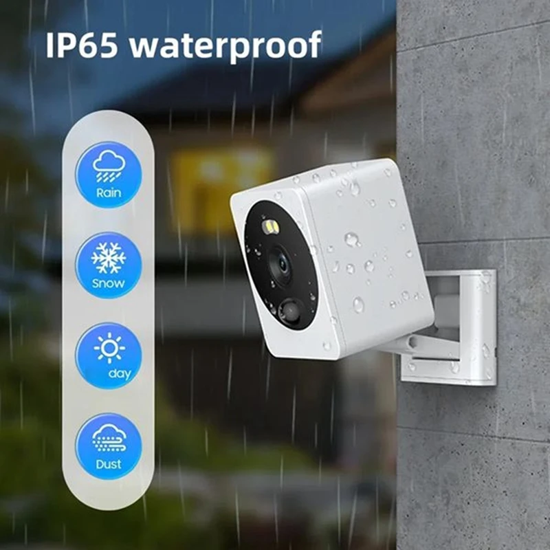 B37B-Mini Tuya Wifi Security Camera 3MP HD Motion Detection Color Night Vision CCTV Camera Waterproof