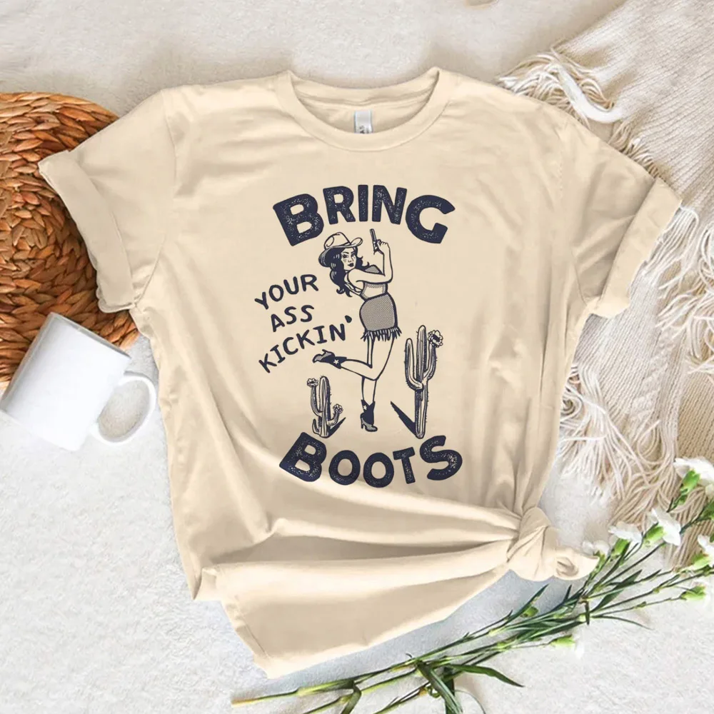 

Cowgirl Tee women designer t-shirts girl graphic designer streetwear clothes