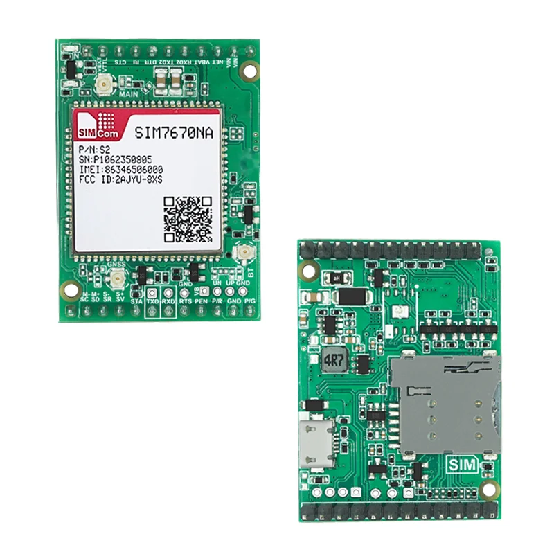 SIM7670NA SIM7670NA-LNGV SIM7670NA-MNGV CAT1 CoreBoard, chip Qualcomm, suporte para dados + GNSS (opcional) sem voz