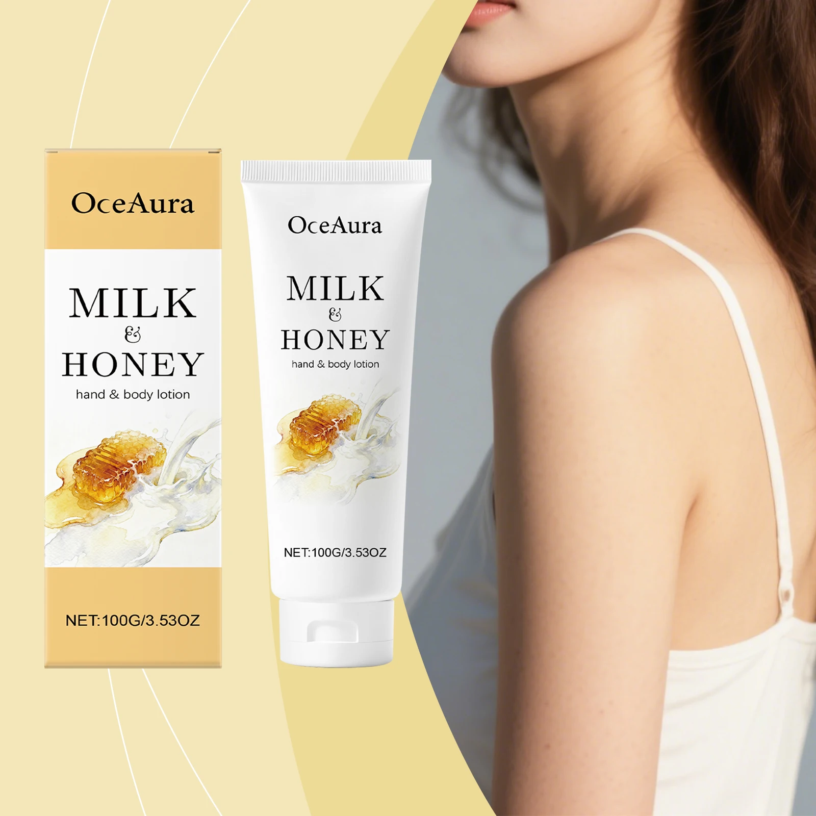 

Лосьон для тела с молоком и медом, глубоко питательный увлажняющий крем для сухой кожи, мягкий, гладкий, увлажняющий, нежирный, ежедневный уход, праздничный подарок