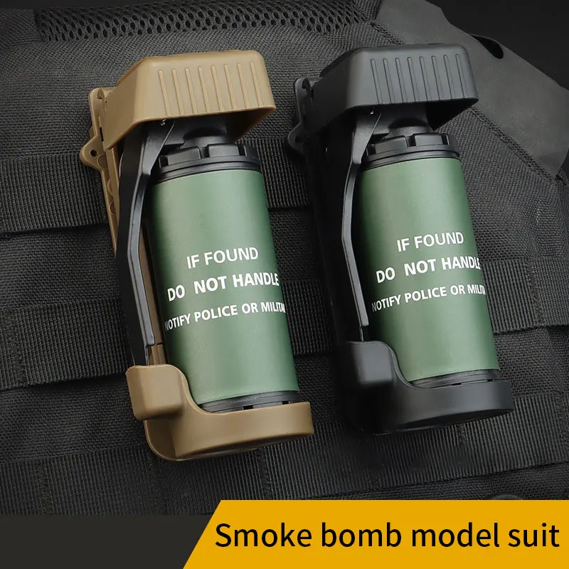 Smoke Bomb Model Hollow Can Be Filled Pop-up Toy Cosplay Props MOLLE System Outdoor Hunting Gear Explosive Water Bomb