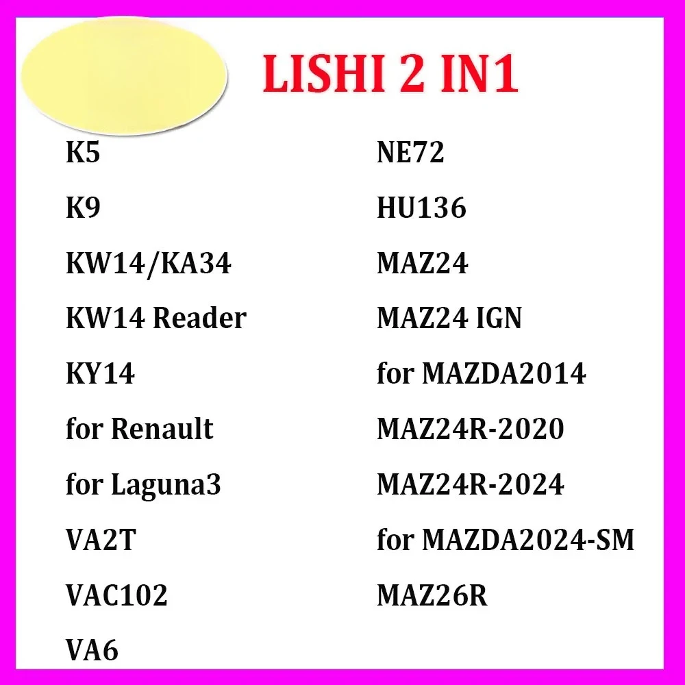 Lishi BT-01 B111 for HAVAL GEELY2 Qirui Chery101-8 for Changan BYD01 for BYD 2 TRACK,for HOWO for JAC01 JAC02 JAC02R for Car Key