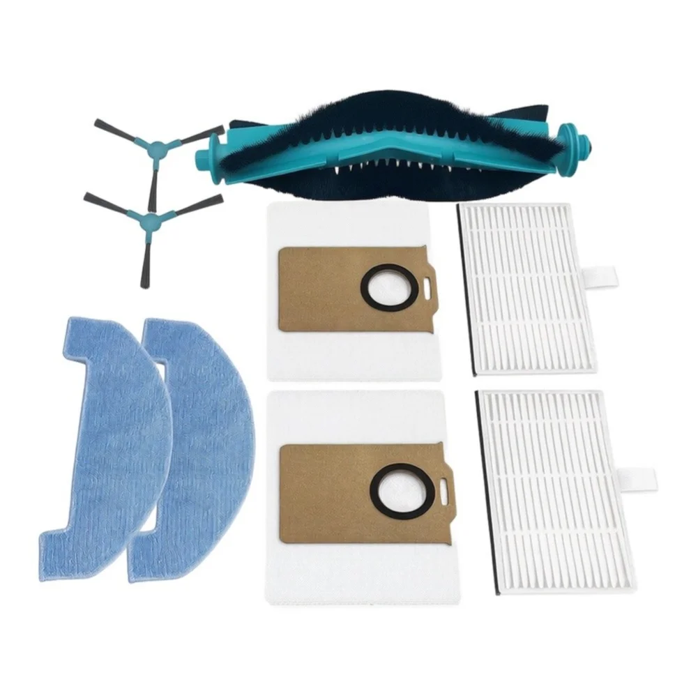 Roller Brush Set with Composite Non Woven Fabric Filters Dust Bags Side Brushes for Midea VCR11 VCR11W VCR11B VCR MI6BK MI6WH