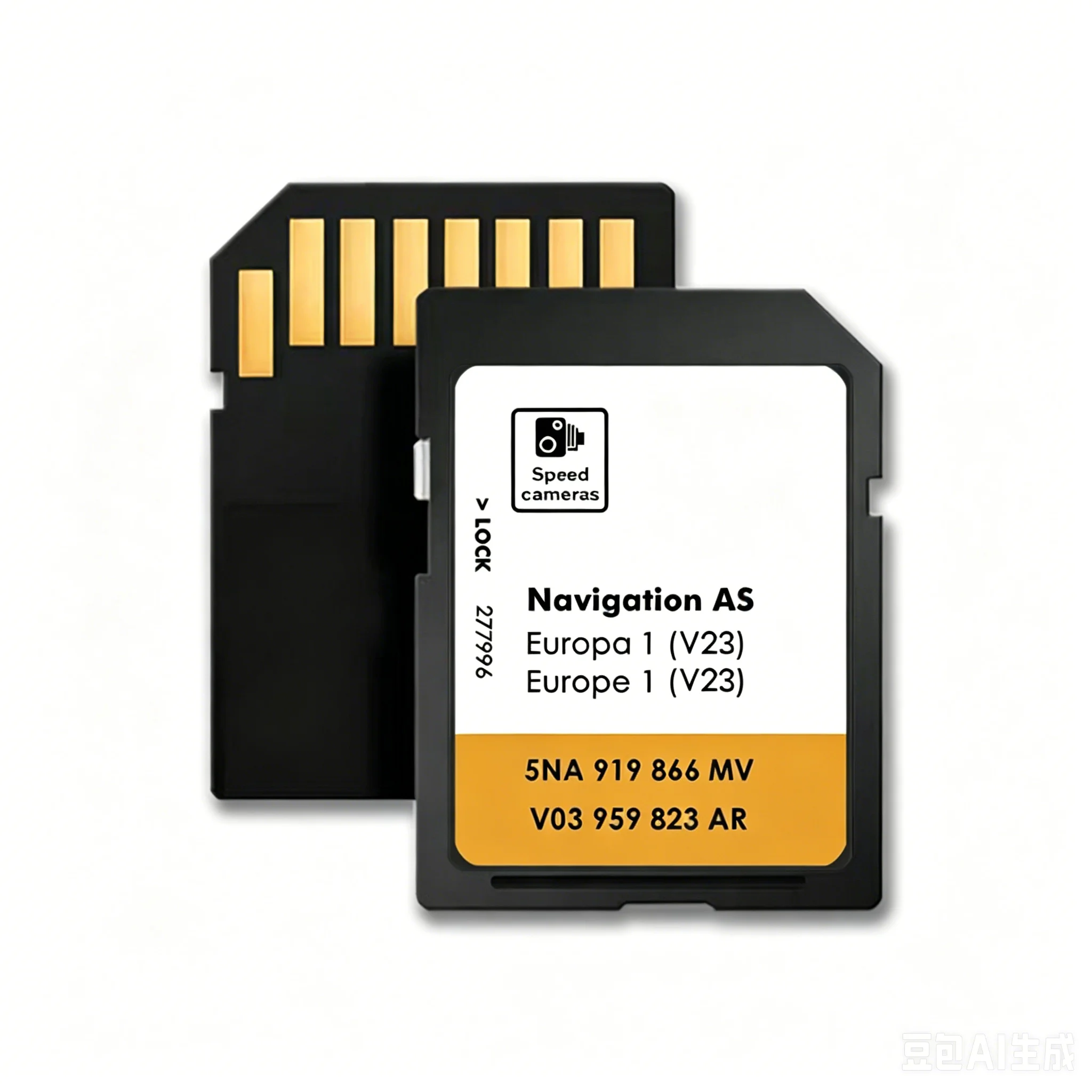 Najnowsza karta SD V23 2026 z mapami Europy do Volkswagen MIB2 Discover Media Map Sat Navi z naklejkami przeciwmgielnymi na lusterka wsteczne. — zdjęcie produktu 6