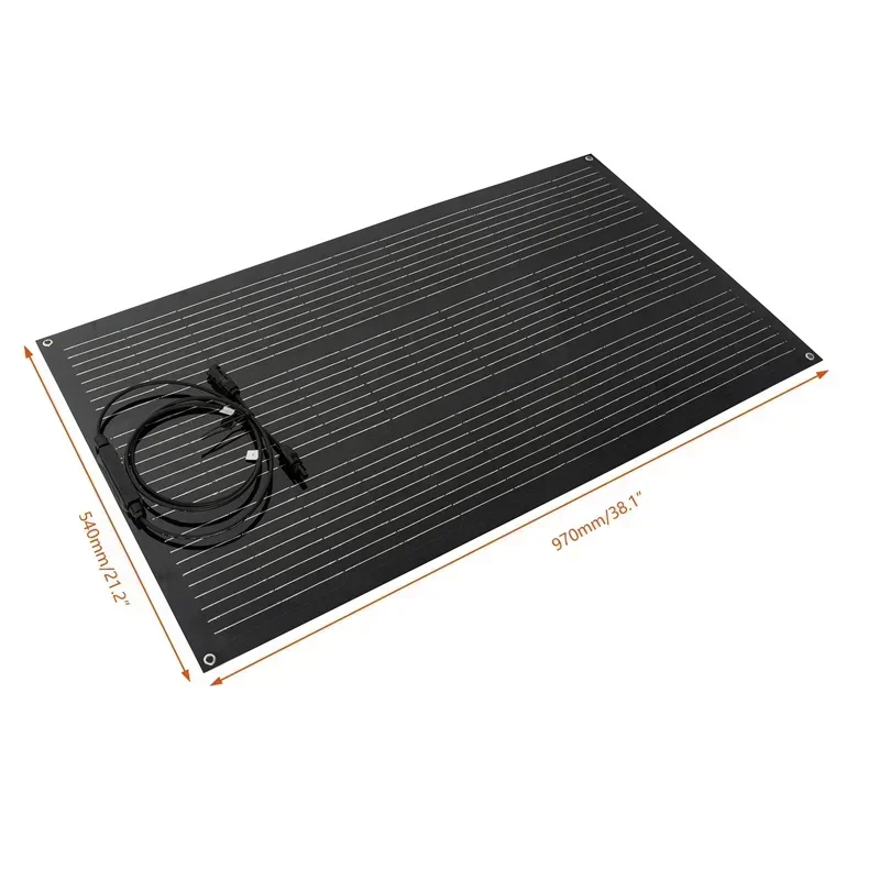 300W 600W Solar Panel Kit 18V Flexible Monocrystalline Solar Cell Power Charger for Outdoor Camping Yacht Motorhome Car RV Boat