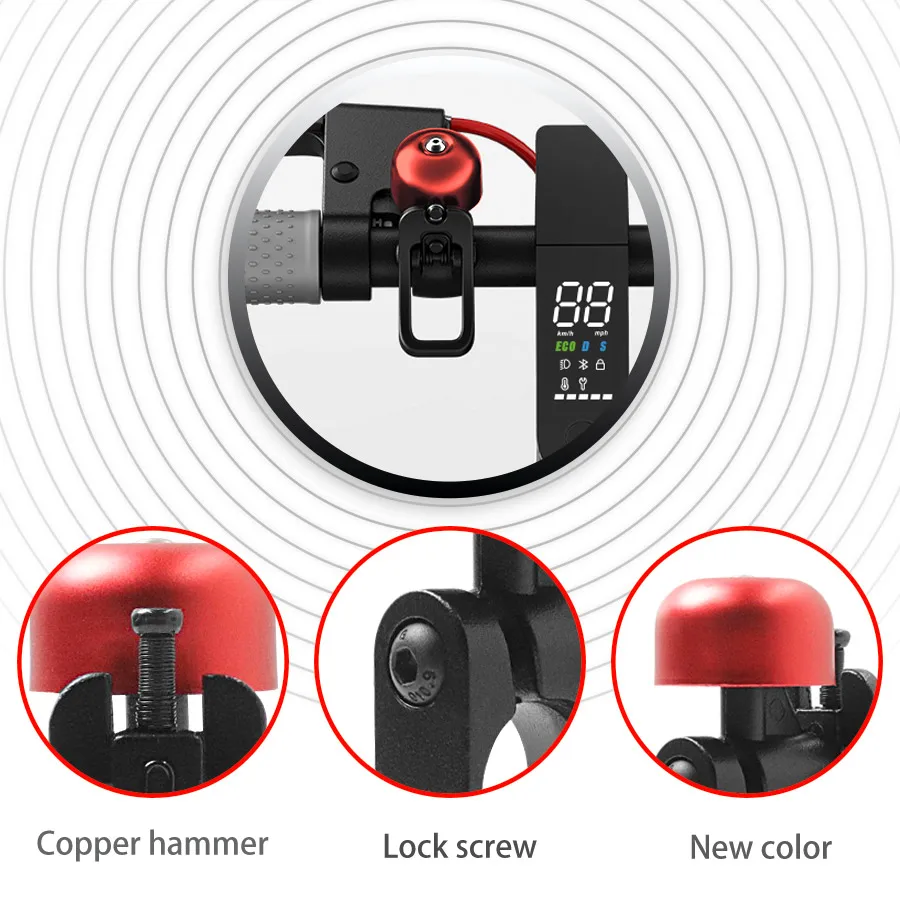 For Xiaomi M365 Pro/1s  Sino De  Scooter Elétrico Sino De Chifre De Kit De Gancho Alarme   Portátil à Prova  água   Equipamentos image 3