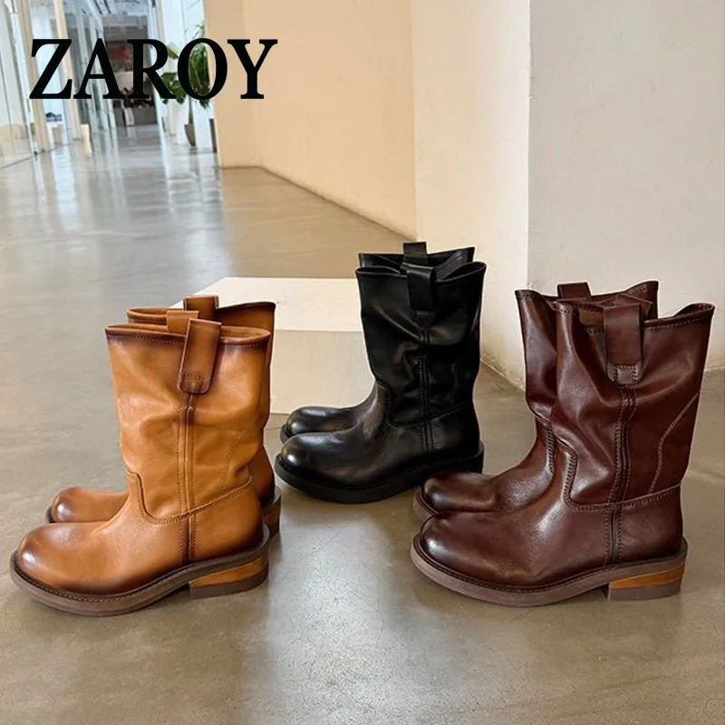 【Liquidación de Outlet】Nuevas botas de otoño e invierno para mujer con suela gruesa y tacón alto, con plantilla para aumentar la altura.
