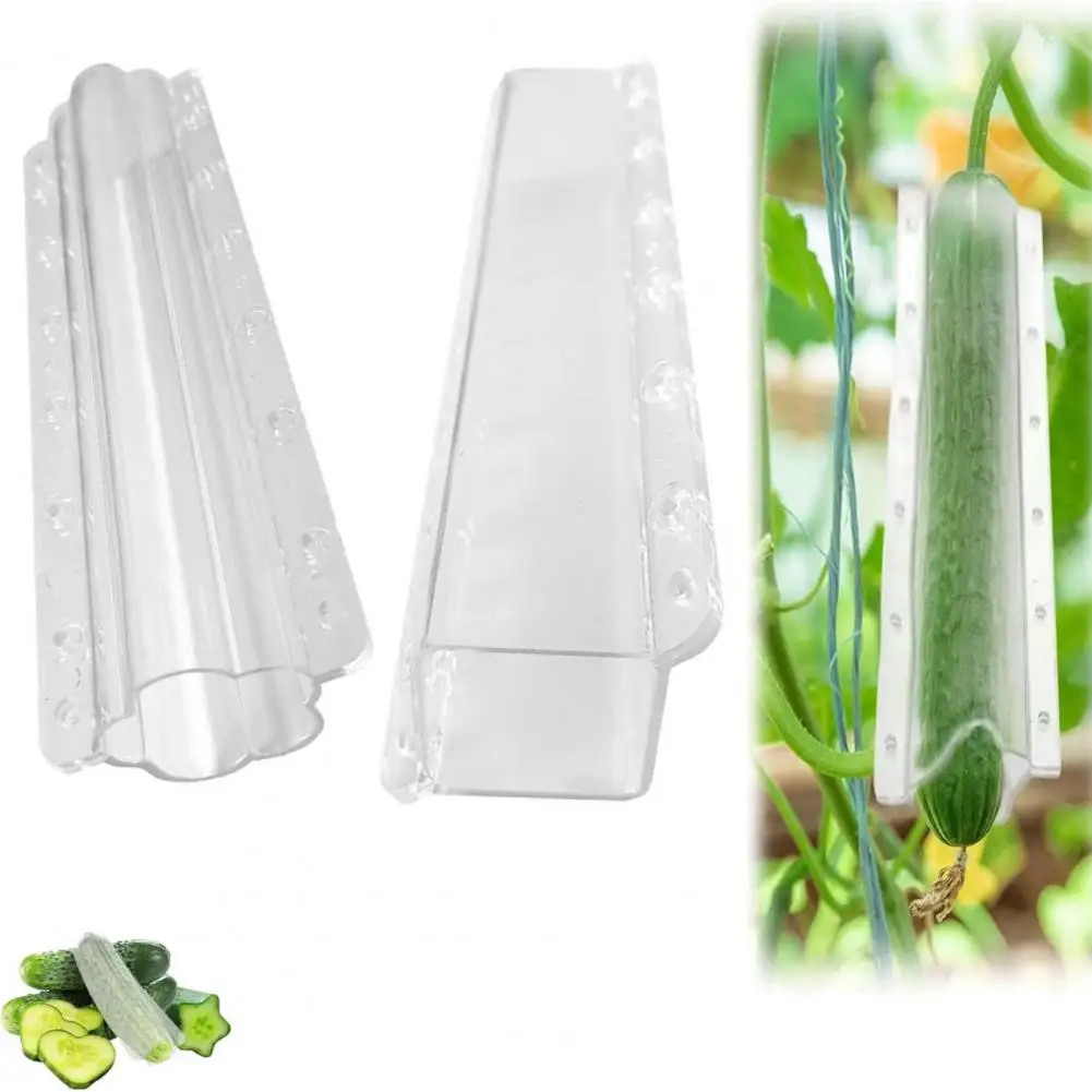 Reusable Vegetable Mold Reusable Transparent Plastic Cucumber Shaping Styling Molds for Easy Vegetable Cultivation Garden Heart